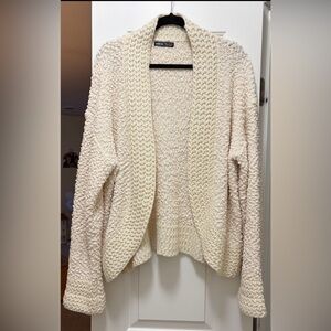 SHEIN Cream Textured Women's Cardigan